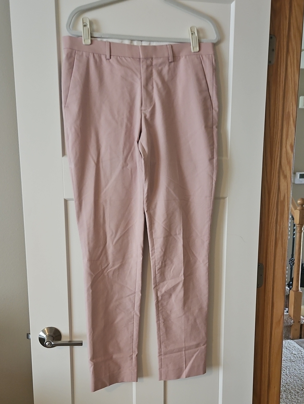Men's Express Tailored Chino Pants in Light Pink 32X34